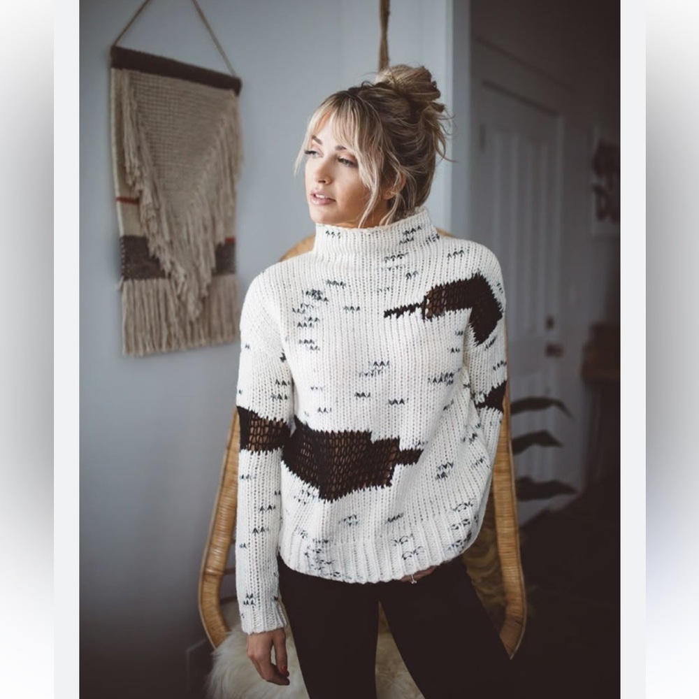 LINE KNITWEAR mock neck Sweater